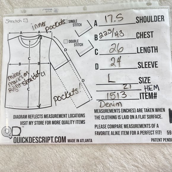 VTG Columbia Denim Jean Jacket Womens Size L Yellow Button Up Pockets Outdoors - Picture 3 of 16